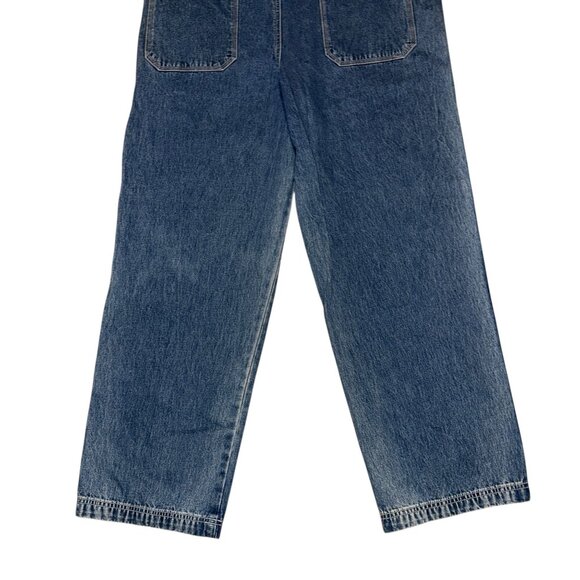 Vintage Gap 2002 Mens Overalls Large Straight Leg Adjustable Straps Light Wash - Picture 6 of 7